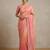 Peach pastel saree