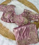 Purple blouse & saree set