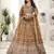 Golden Color Sequins and Zari  Embroidery Work Net Lahenga Choli Set