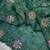 Green satin floral embroidered saree