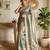 Sage green silk blend saree