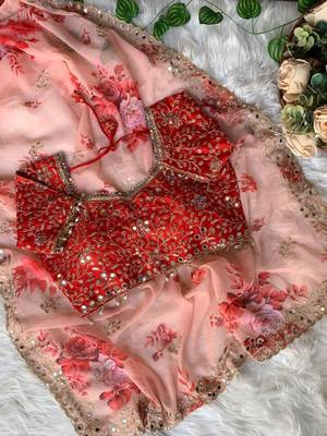 Red embroidered blouse se 4
