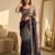 Blue ombre saree