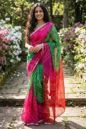 Multicolor saree