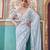 Grey designer saree