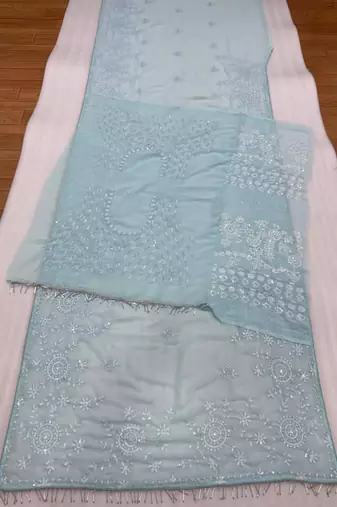 Grey designer saree