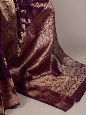 Deep wine saree 3