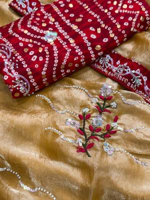 Mustard yellow saree 2