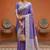 Lavender silk saree