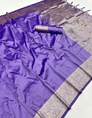 Lavender silk saree 2