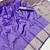 Lavender silk saree