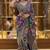 Multicolor silk blend designer saree