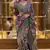 Multicolor silk blend designer saree