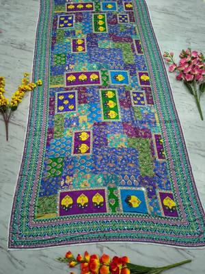 Multicolor silk blend designer saree 3
