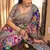 Multicolor silk blend designer saree