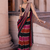 Multicolor stripe designer saree