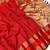 Red traditional saree