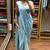 light blue embroidered ready-to-wear saree