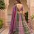 Lavender Color Sequins Embroidery Work Chinon  Silk Lahenga Choli set