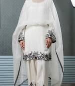 White & black floral set