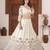 White Color Sequins and Zari  Embroidery Work  Chinon Silk Lahenga Choli Set
