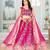 Rani Pink Color  Sequins and Treads  Embroidery Work Chinon Silk Lahenga Choli Set