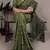 Olive green handloom style saree