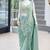 Pastel green ready-to-wear embroidered saree