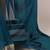 Teal blue silk blend saree