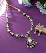 multicolor american diamond necklace and earrings set 