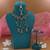 Green color kundan necklace set