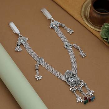 classic assorted color oxidised waist chain 1