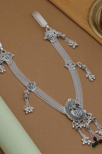 classic assorted color oxidised waist chain