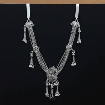 classic assorted color oxidised waist chain 2