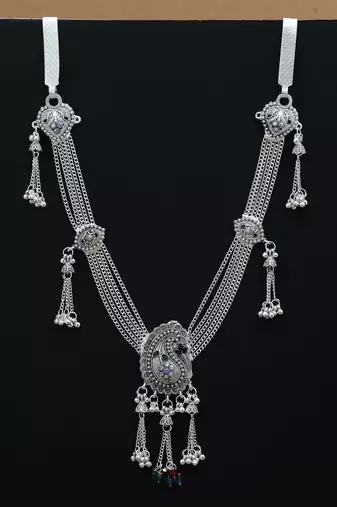classic assorted color oxidised waist chain