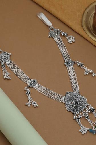 ethnic oxidised waist chain kamarband