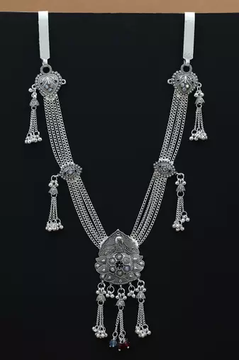 ethnic oxidised waist chain kamarband