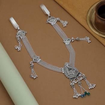 antique finish oxidised kamarband 1