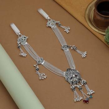 traditional oxidised waist belt for women 1