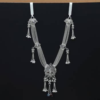 traditional oxidised waist belt for women 2