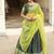 Green Color Silver-Golden Zari Weaving Work Silk Lehenga Choli With Unstitched Blouse