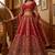Ravishing Red Zari Embroidery Silk Bridal Lehenga Choli With Double Dupatta