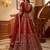 Ravishing Red Zari Embroidery Silk Bridal Lehenga Choli With Double Dupatta