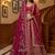Sparkling Pink Thread Embroidered Silk Bridal Lehenga Choli With Double Dupatta