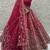 Sparkling Pink Thread Embroidered Silk Bridal Lehenga Choli With Double Dupatta