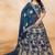 Blue Art Silk Sequins Work Semi Stitched Lehenga Choli Size Up To 42