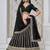 Black Art Silk Sequins Work Semi Stitched Lehenga Choli Size Up To 42