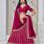 Pink Art Silk Sequins Work Semi Stitched Lehenga Choli Size Up To 42
