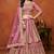 Pink Net Sequins Work Semi Stitched Lehenga Choli Size Up To 42