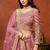Pink Net Sequins Work Semi Stitched Lehenga Choli Size Up To 42